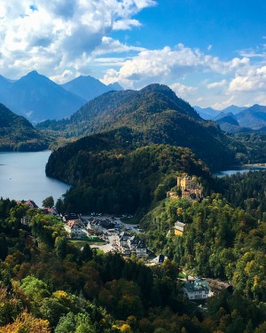 castle and lake